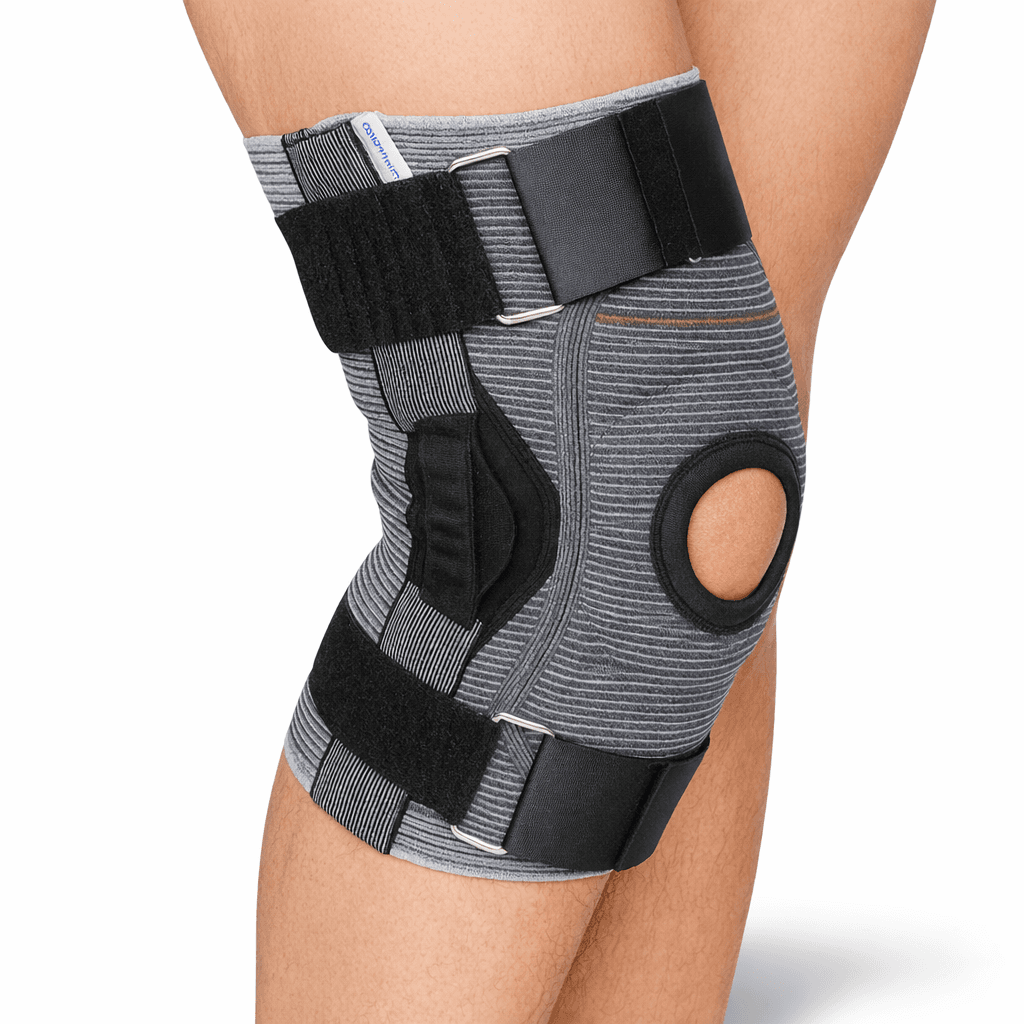 Hinged Knee Brace Open Patella ركبة مفصلية بدعامات مزدوجة