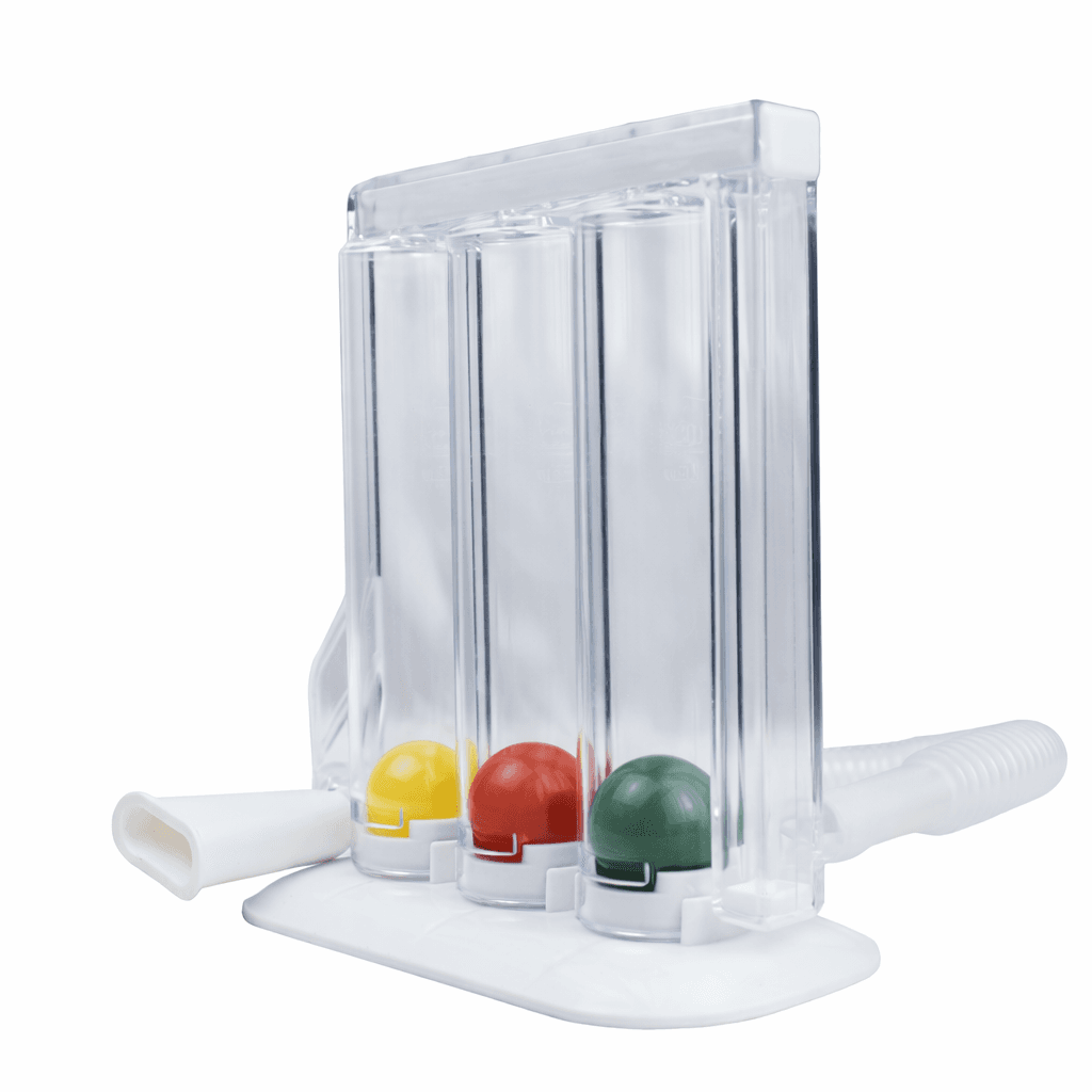Prima Spirometer جهاز سبيروميتر بريما لاختبار وتدريب وظائف الرئة – 3 كرات لتحسين التنفس